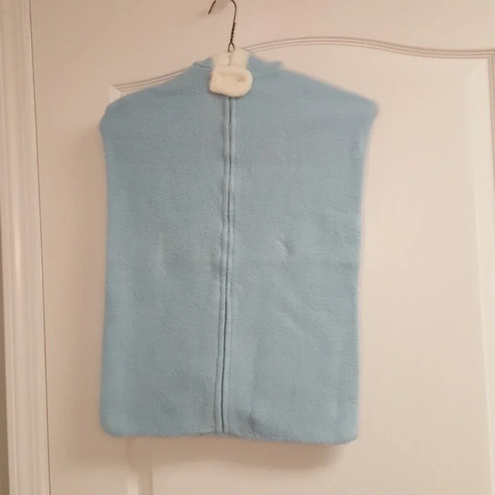 Vintage Blue Bunny Wearable Blanket